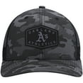 thumbnail image 2 of Men's '47 Charcoal Oakland Athletics Tonal Camo Convoy Trucker Snapback Hat, 2 of 4
