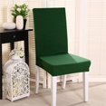 thumbnail image 2 of Funda de Sillón Sillas de Comedor Cubierta de Asiento de Poliéster Extensible Decoración - Verde Colco Funda de sillón de poliéster, 2 of 8