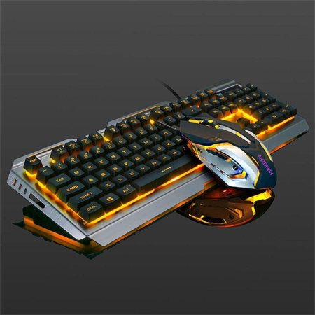 Colorful Keyboard and Mouse Combo for Gamers,Color Changing Keyboard