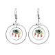 thumbnail image 1 of Universo monstruo alienígena UFO Los pendientes cuelgan del aro de la joyería del círculo de la gota Unbranded M, 1 of 3