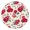 Pioneer Flower Floral-2, variant on Pioneer Flower Floral Print Pattern Round Fitted Tablecloth with Elastic Edge,Dining Table Cover Waterproof,Outdoor Round Tablecloth for Camping,Dining,Indoor and Outdoor