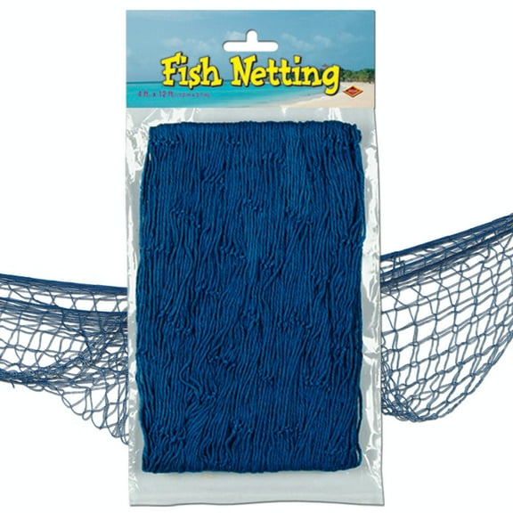 Party Central Club Pack of 12 Blue Under the Sea Fish Netting Hanging Party Decors 12'