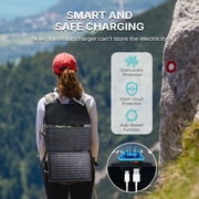 SAGEPEAK Solar Panel 30W Solar Panel Charger with USB and TYPE-C Port Foldable Battery Charger Portable IP65 Waterproof for Phones, Camera, Hiking, Backpacking, Camping, Outdoor
