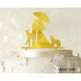 thumbnail image 1 of "Printtoo Couple Wedding Cake Topper Personalized Mirror Cake Topper Color Option Available 6.5""-7.5"" Inches Wide", 1 of 1
