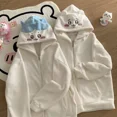 thumbnail image 2 of Chikawas Cute Sweatshirt Hachiware Usagi Loose Hooded Sweatshirt Spring and Autumn Coat, 2 of 14