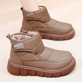 thumbnail image 5 of Khaki Women'S Warm Short Boots With Thick Sole And Insulated Design For Fall And Winter Casual Style, 5 of 9
