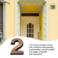 thumbnail image 3 of Yuarrent Números de casa para el exterior del hogar, exquisitas marcas numéricas resistentes, accesorios de marcado de puertas para el de Decoración del hogar Número 2, 3 of 6
