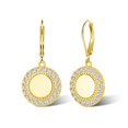 thumbnail image 1 of Pendientes Colgantes BOUTIQUELOVIN Chapados en Oro 14K con Circonita para Mujer, 1 of 6