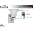 thumbnail image 2 of 20098FTSN Maxim Lighting Aurora - 1 Light Wall Sconce-Satin Nickel Finish, 2 of 4