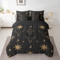 thumbnail image 2 of Manfei Retro Bull Skull 7 Pieces Bedding Comforter Set,Bohemian Tribal Exotic Full Bedding Set,Rustic Farmhouse Cabin Fitted Sheet Flat Sheet For Boys Kids,Breathable Home Decor Reversible, 2 of 8