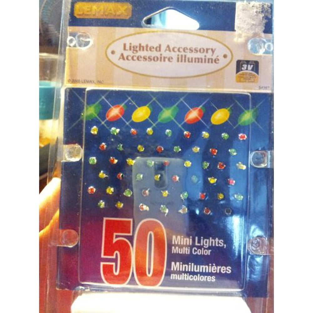 Lemax Village Collection Accessory, 50 Mini Lights Set, Multi Color