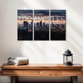 thumbnail image 2 of Elephant Stock Los Angeles Vibes Wall Art - Horizontal Multi Panel Canvas - Living Room Wall Decor - City Multi Panel - Purple And Pink Decor - 23" x 14", 2 of 4
