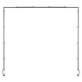 thumbnail image 5 of KFFKFF Adjustable Over-The-Table Rod Stand with Clamps, 13"-42" Height & 28"-98" Length, Metal Table Arch Frame for Balloons and Decorations, Ideal for Weddings, Birthdays, and Holidays, Black, 5 of 9