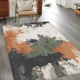thumbnail image 2 of 3'x5' Area Rugs, Vintage Sage Green Orange Indoor Outdoor Area Rug for Living Room Bedroom, Modern Abstract Art Washable Bathroom Rugs Kitchen Floor Carpet Mats Home Decor Aesthetic, 2 of 8