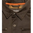 thumbnail image 5 of Legendary Whitetails Men's Journeyman Flannel Lined Shirt Jacket Water Resistant Waxed Cotton, 5 of 7