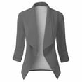 thumbnail image 1 of Vedolay Suit Jacket Office Blazer Jacket for Women Long Sleeve Open Front Jacket,Dark Gray XL, 1 of 5