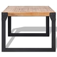 thumbnail image 3 of vidaXL Coffee Table Solid Acacia Wood 100x60x45 cm, 3 of 4