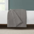 thumbnail image 4 of Truly Soft Everyday 100% Down Alternative Twin XL Blanket in Grey, Solid Color, OEKO-TEX Certified, 4 of 11