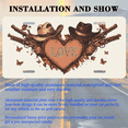 thumbnail image 3 of 1 Pcs 2D Flat License Plate Covers & Frames, Cowboy Love For Decorative Front, Waterproof For Decoration Aluminum License Plate Covers & Frames Cover For Men Women, 12" X 6", 3 of 7