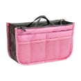 thumbnail image 2 of Bolsa Organizadora de Viaje con Doble Cremallera, Bolsillos de Malla Transparente y Diseño Multicompartimento: Bolsa de Almacenamiento Plegable de Poliéster para Cosméticos, Artículos de Aseo, Papele, 2 of 6
