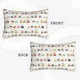 thumbnail image 2 of Sikiie Colorful Trains Print Plush Pillow Cover, Wrinkle-proof and Stain-resistant Pillow Protector without Pillow Core, Home Decoration-20"x30", 2 of 6