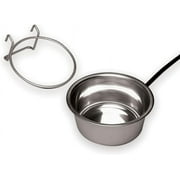 API® Heated Dog Bowl | Outdoor Heated Pet Bowl | Metal Heated Bowl | 1 Quart