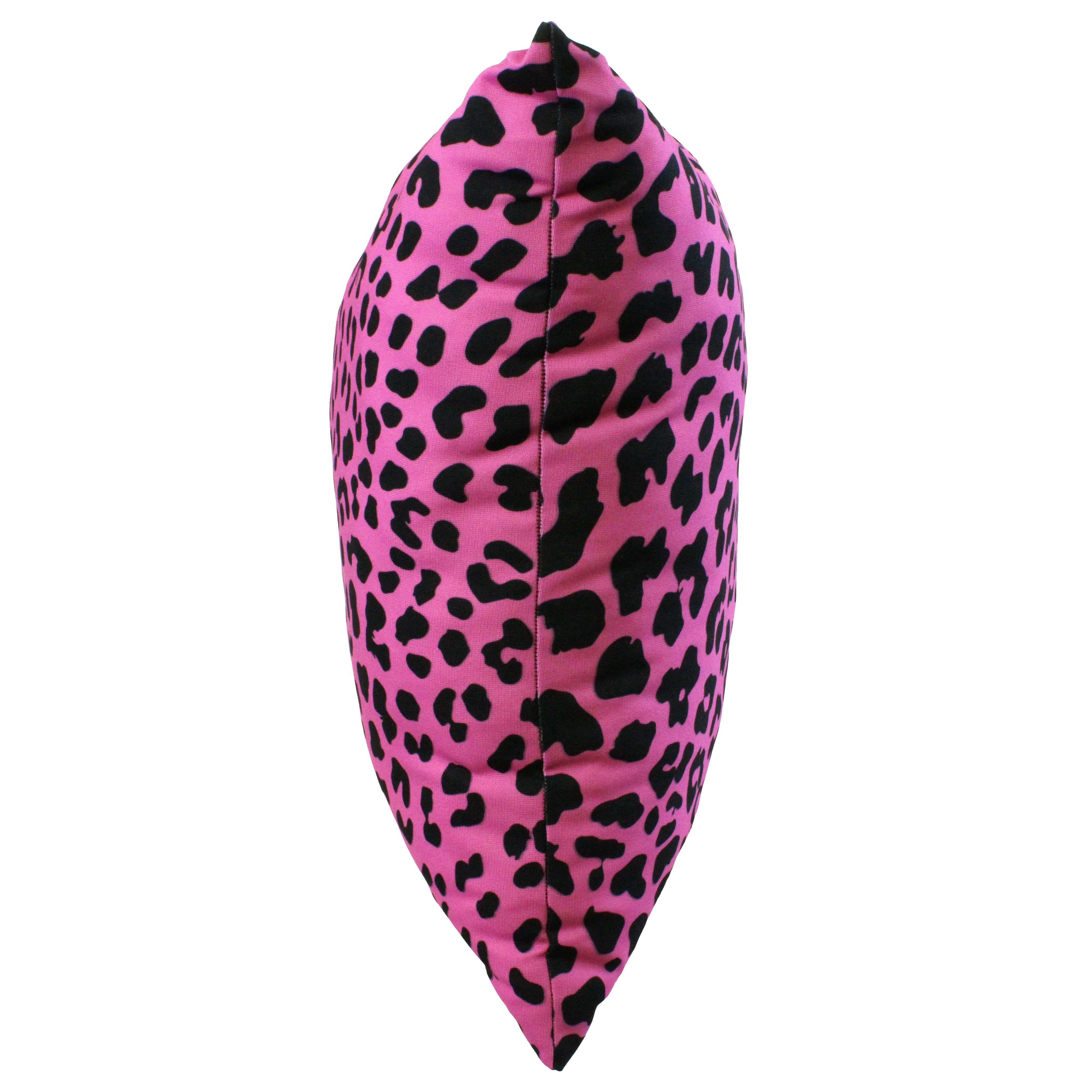 Everything Comfy Leopard Print Decorative Throw Pillow, 16x16 Inch, Pink,