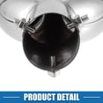 thumbnail image 7 of Unique Bargains Car Dual Exhaust Tip Pipe Heart Shaped Applicable Diameter 2.5" Exhaust Pipes Bolt-On Metal Silver Tone, 7 of 7