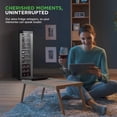 thumbnail image 6 of NutriChef PKCWCDS245 24 Bottle Fridge  Dual Zone Chiller  Adjustable Temperature 41F to 64F  Ultra Quiet Operation  Wine Cooler for Home, & Office  Free Standing 39x11x23 in Black, 6 of 7