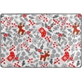 thumbnail image 4 of Dreamtimes Christmas Socks Deer Non-Slip Area Rug 72"x48", Winter Snowflake Stocking Soft Non Slip Washable Floor Mats for Indoor Front Porch,Living Room, Bedroom,Kitchen, 4 of 7