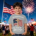 thumbnail image 2 of Gunia 250 Anniversary USA Shirt for Boys Patriotic Graphic Short Sleeve T Shirt Fourth Of July Celebration Kids Print Tee Youth Comfortable Casual Top Summer 1-13 Years, 2 of 4
