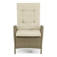 thumbnail image 3 of Furniture of America Dexrtus Wicker Recliner Chairs with Cushions Rattan for Outdoor, Brown, 3 of 5