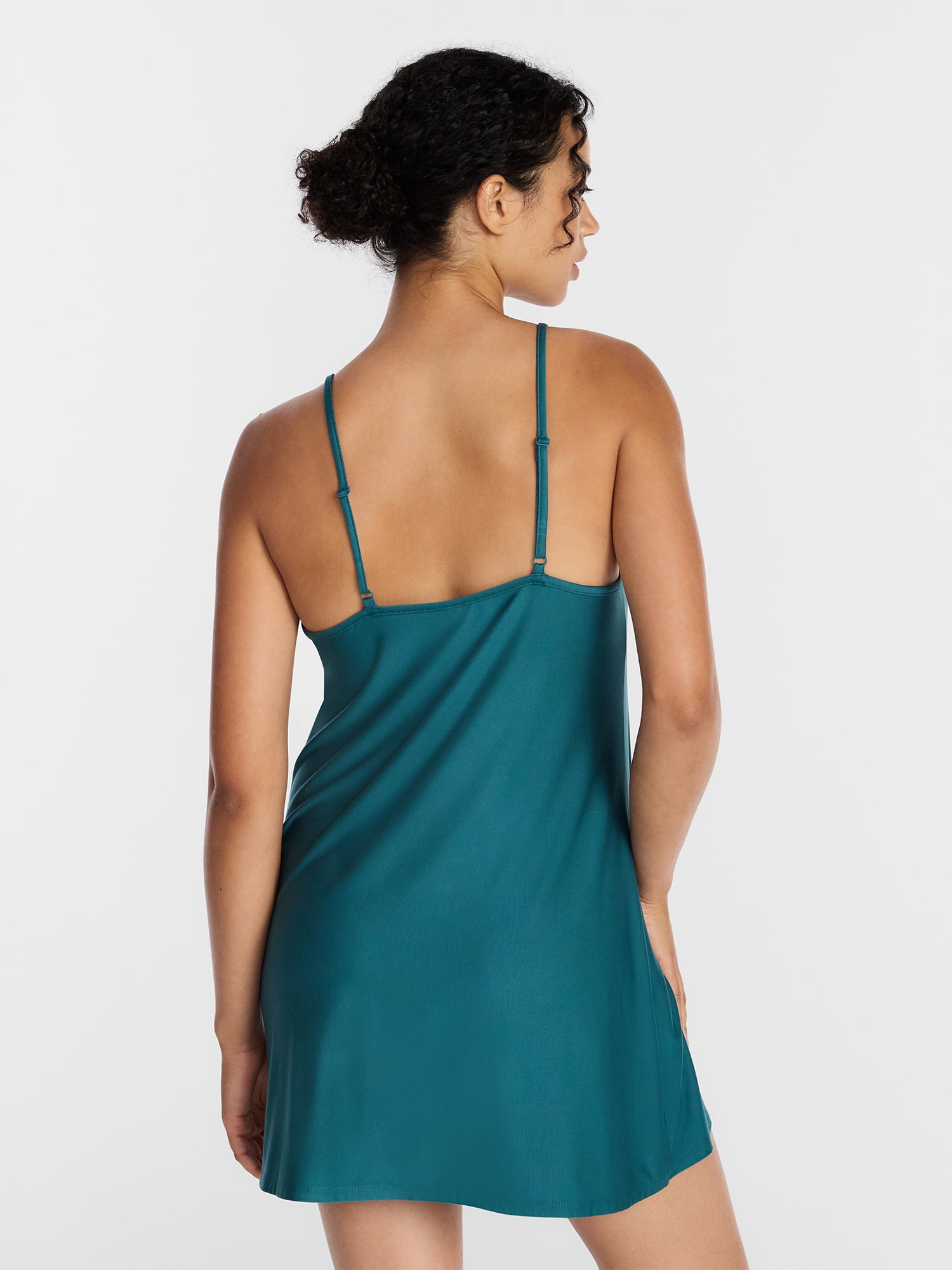 Joyspun Women’s Dreamy Soft Collection Lace Front Knit Chemise, Sizes XS-3X