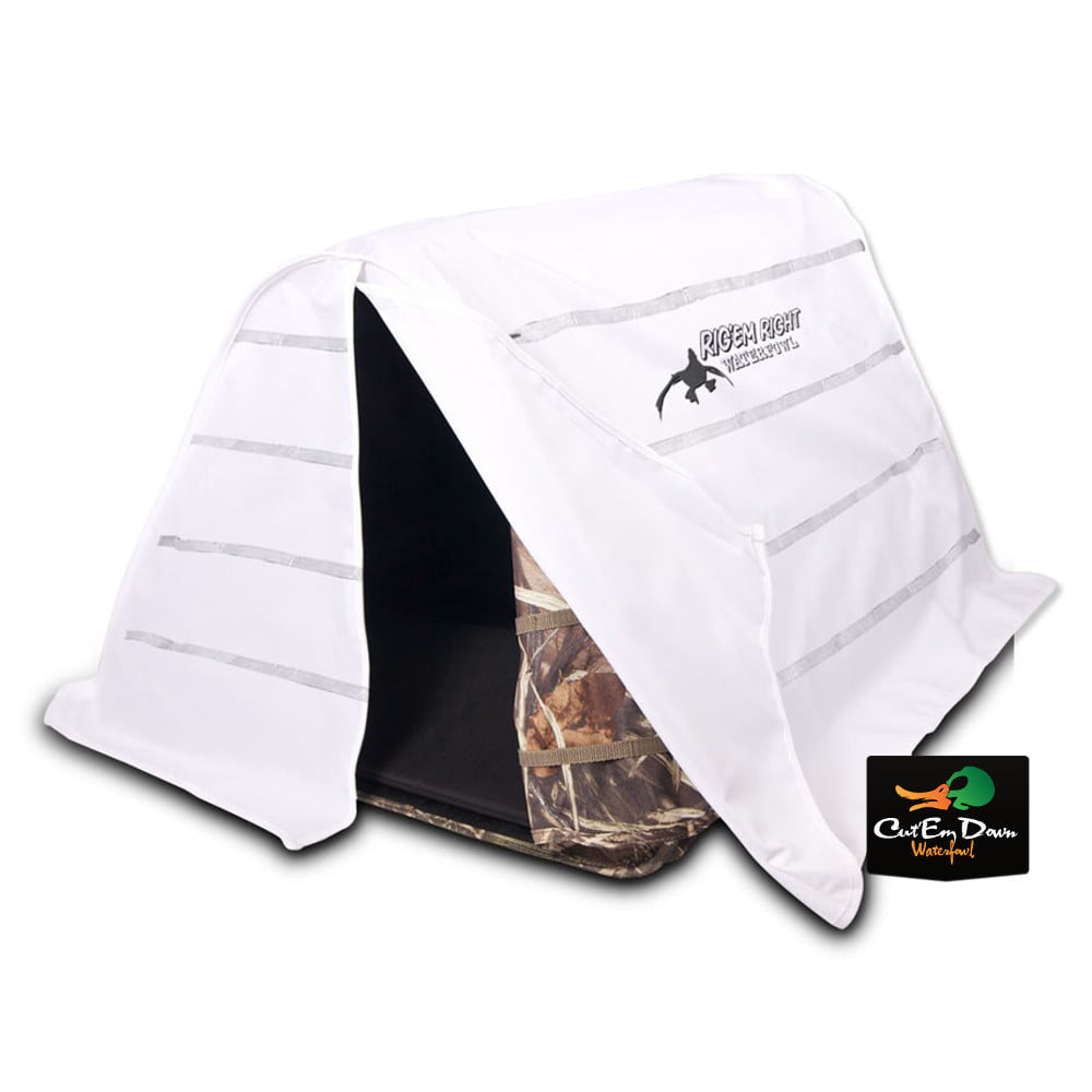 Banded Dog Blind Snow Cover 600D Fabric Waterfowl Winter Hunting Shooting Duck 