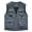 Gray, variant on Men's Cargo Vests Zip Up Sleeveless Jacket Lightweight Waterproof Hiking Work Vest Outdoor Lightweight Waistcoat with Multi Pockets Blue XXL