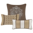 thumbnail image 5 of Home Essence Mirage Damask Brown Jacquard 7 Piece Comforter Set, King, 5 of 6