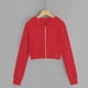 thumbnail image 1 of Cowsor Girls Casual Zipper up Sweatshirts Crop Jackets for Teens, 1 of 7