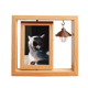 thumbnail image 1 of Animal bostezo Cat fotografía dispara Marco giratorio de madera 4x6, 1 of 3