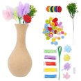 thumbnail image 4 of 2 Sets Flower Craft Handmade Kit Kid Vase Art Toy DIY Activity Gift Crafts, 4 of 6