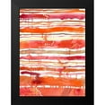 thumbnail image 2 of Moore, Regina 15x18 Black Modern Framed Museum Art Print Titled - Tangerine Stripes II, 2 of 5