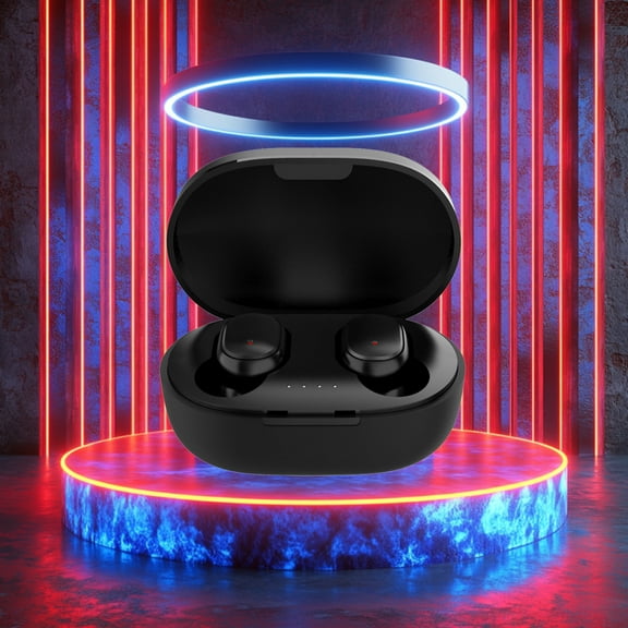 Wireless Bluetooth Headphones with Charging Case, Fingerprint Control, Noise Cancellation Wireless Earbuds, Power Display for Smart Use