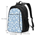 thumbnail image 5 of Balery Daisies Flowers Print USB Charging Backpack for Men and Women - Water-Resistant, Anti-Theft Laptop Backpack with USB Port for Travel, Work, School, and College, 5 of 7