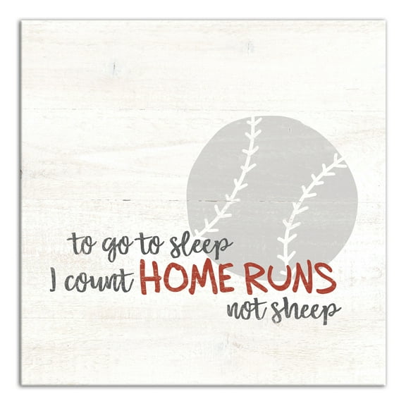 Creative Products I Count Home Runs 20x20 Canvas Wall Art