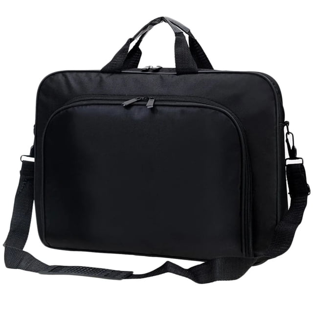 15 Inch Laptop Shoulder Bag Business Handbag for Men Women, Portable Notebook Computer Bag with Two Zipper Pockets, Detachable Strap Travel Work, Laptop Shoulder Bag *1 Piece