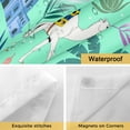 thumbnail image 4 of No Hook Shower Curtains with Snap-in Liner Set, Desert Camels Waterproof Hotel Style Bathroom Shower Curtain, Cute Animals Houses Palm Trees Leaves Green Breathable Mesh Top Bath Curtains 72''x84'', 4 of 9