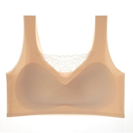 

Plus Size Lingerie For Women Underwear Women Bra Seamless Elastic Comfort Lace Bra （M-7XL） Seamless Comfort Bra Bra Skin Tone XXXXL