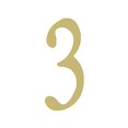 thumbnail image 1 of Número de Dirección 3 Special Lite BR3-3 Latón 7.6 cm, 1 of 1