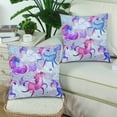 thumbnail image 2 of MKHERT Unicorn Throw Pillowcase Pillow Cover Cushion Couver 18x18 inch, Set of 2, 2 of 2