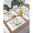 thumbnail image 3 of Easter Placemats Set of 4, Bunny Ears Gnomes Placemat for Dining Table Decorations, Easter Eggs Polka Dot Place Mats, Spring Table Mats for Kitchen Dinner Seasonal Holiday Party Decor, 3 of 5