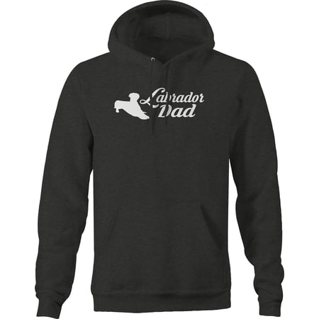 Labrador Dad Dog Puppy Pet Parent Animal Graphic Hoodies Xlarge Dark Grey